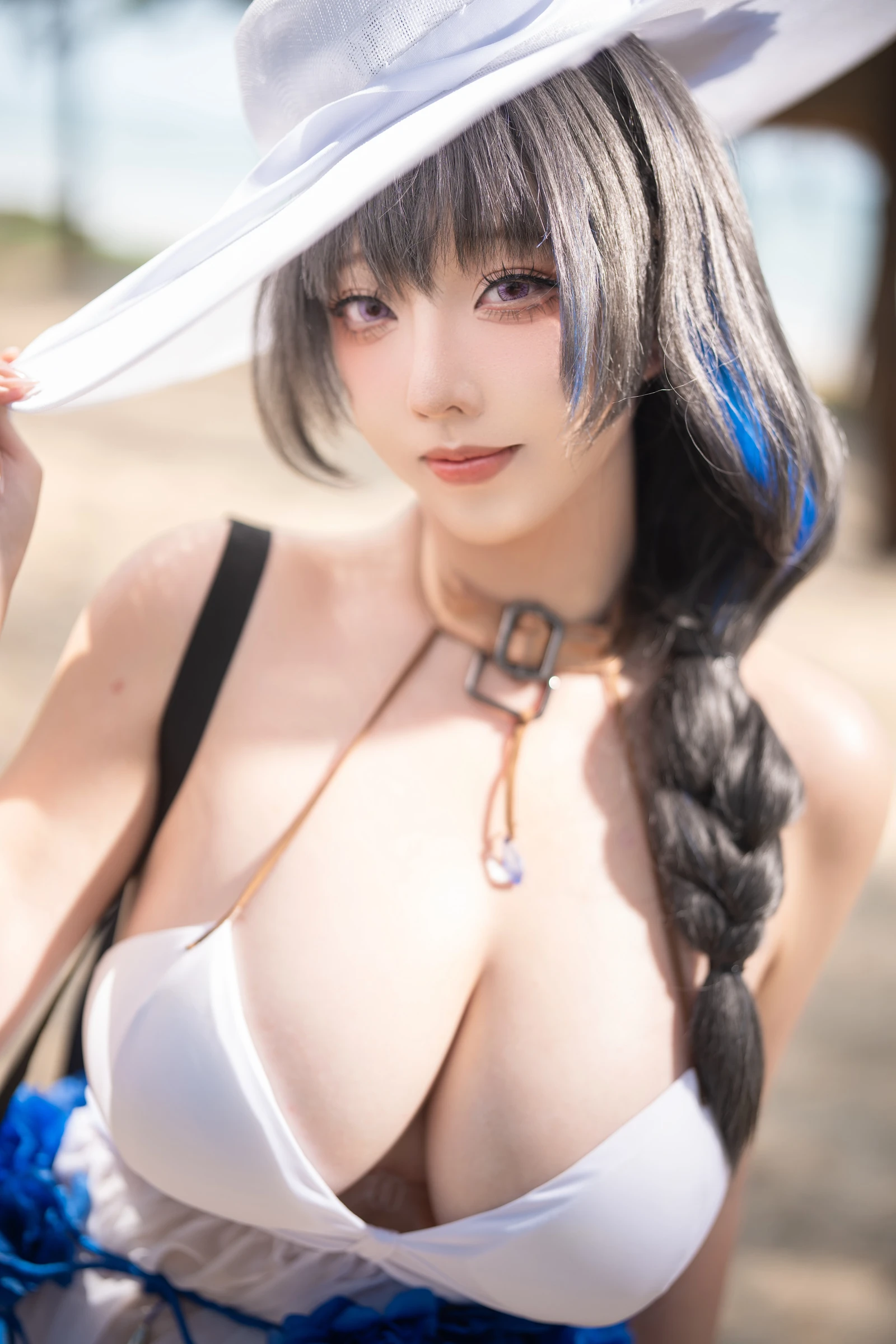 图片[2]-萌妹菌烨tako 梅里泳装-COS世界